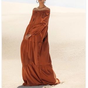 DIARRABLU Sustainable Kudi Maxi Dress - Solid Rust